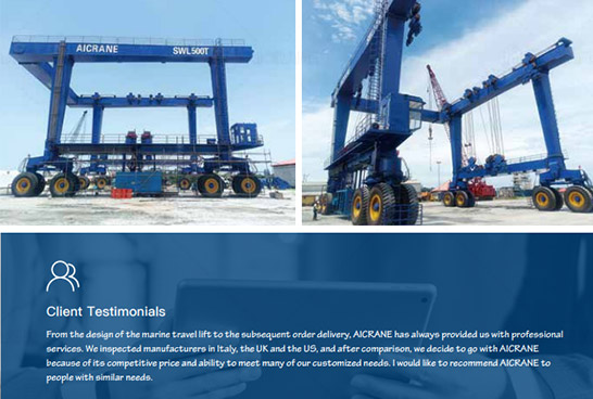 Our 500T Mobile Boat Hoist in the Shipyard